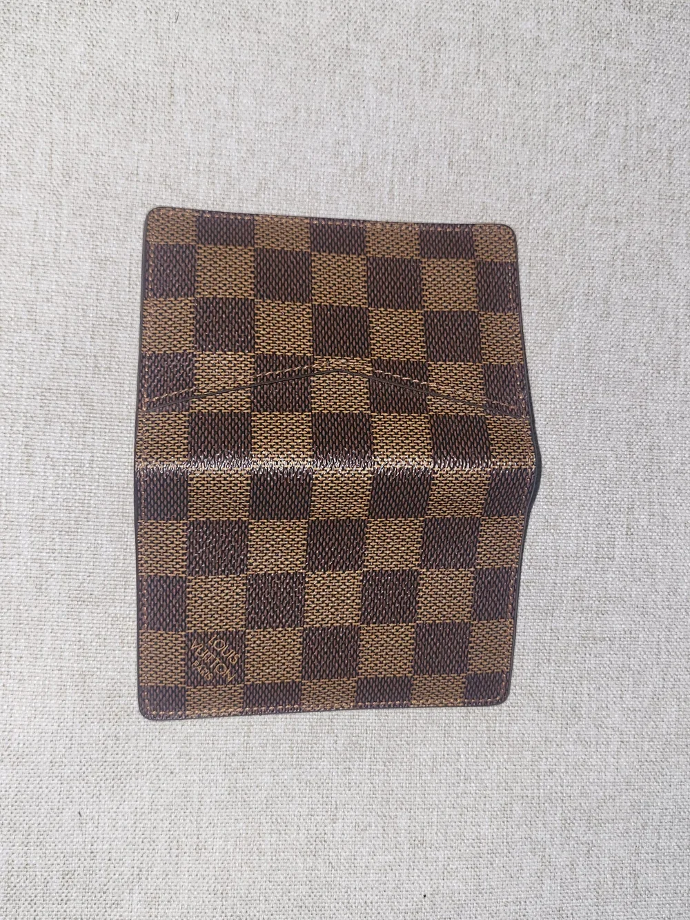 Louis Vuitton Damier Ebene Brown Canvas Pocket Organizer